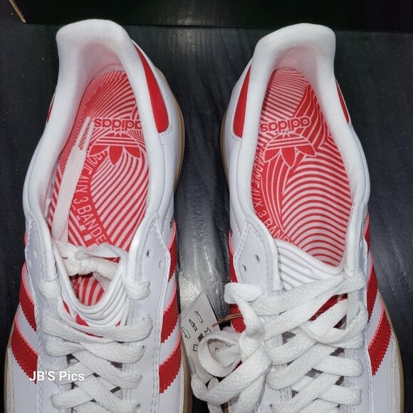 Adidas Samba OG PUIG Men's Shoes White Scarlet Red Gum JQ5865 BRAND NEW IN BOX - Picture 9 of 16